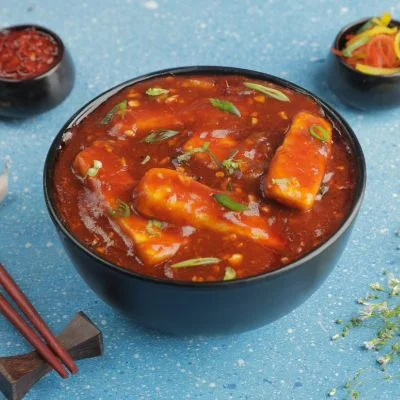 Chilli Paneer Gravy (8 Pcs)