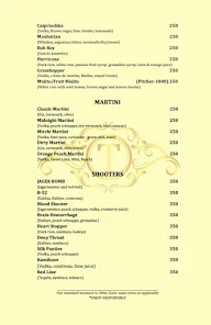 TAMZARAA KAFE & CLUB menu 1