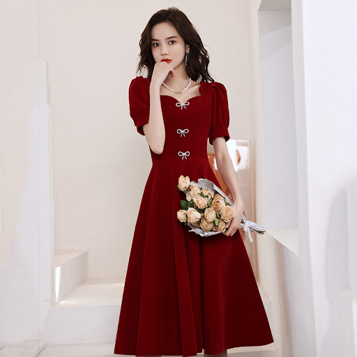 Title 4, Toast Dress Bride Summer Engagement Wedding Dre...