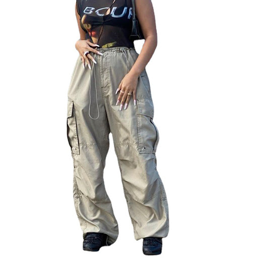 Title 7, Mens Large Pocket Light Casual Straight Trouse...