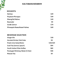 Kalyan Sundaram menu 5