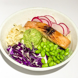 Torched Miso Glazed Salmon Bowl