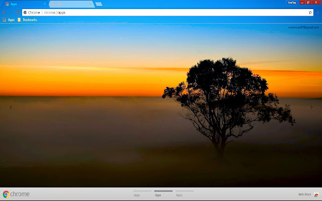 Horizon Lonely Tree Meadow Scenic chrome extension