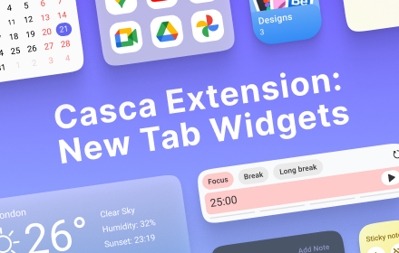 Casca: New Tab with ChatGPT and Widgets small promo image