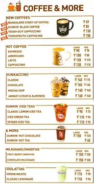 Dunkin' menu 4