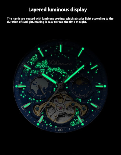 Title 16, Xinghe Moon Phase Hollow Tourbillon Mechanical ...