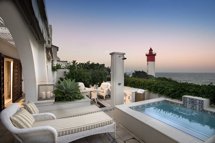 A sea-facing suite at The Oyster Box.