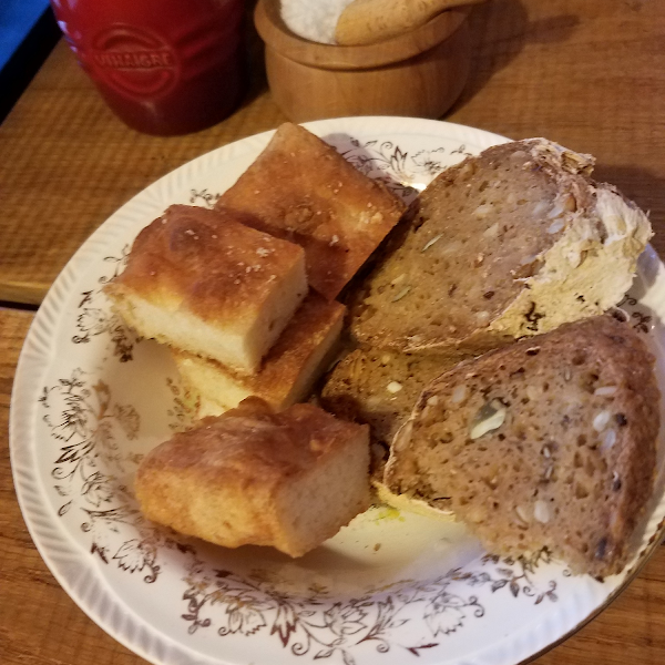 Focaccia and bread