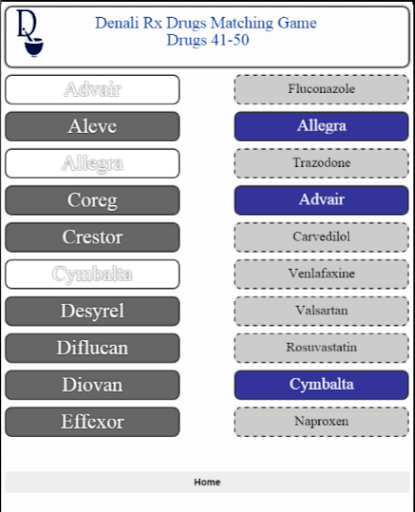 Top 200 Drug Touch Match Game