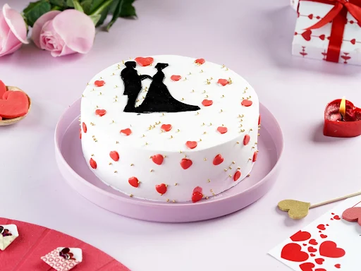 Happy Anniversary Fondant Cake