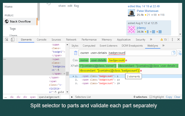 WebSync: Generate & Validate Selectors Preview image 1