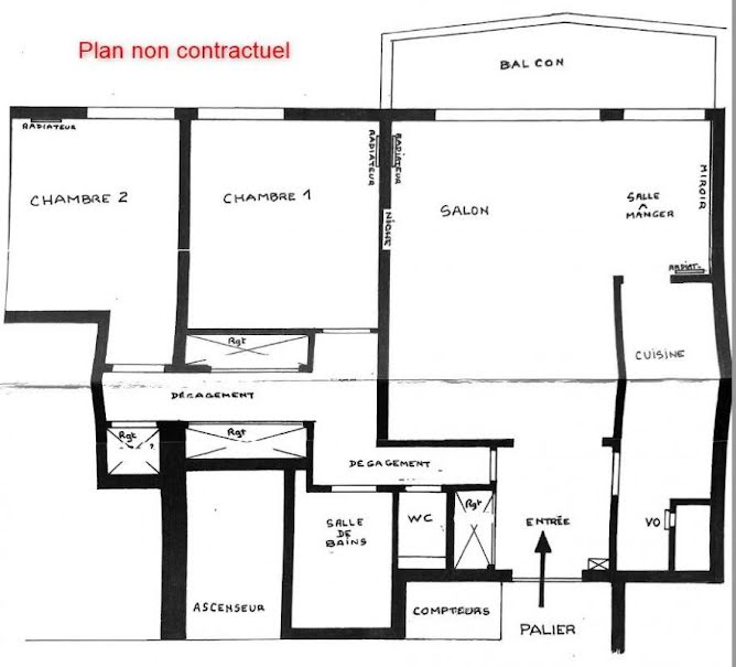 Vente appartement 3 pièces 73 m² à Paris 13ème (75013), 545 000 €