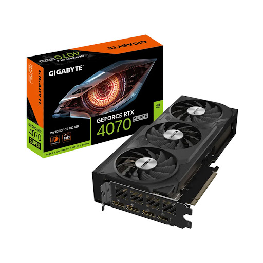 Card màn hình GIGABYTE RTX 4070 SUPER WINDFORCE OC 12G 12GB GDDR6X (N407SWF3OC-12GD)