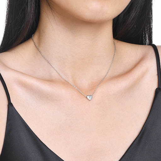 Title 9, 26 English Letter Pendant Love Heart Necklace D...