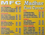 Madhav Food Corner menu 1