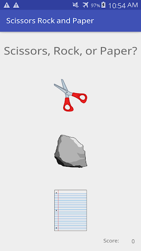 Scissors, Rock, and Paper