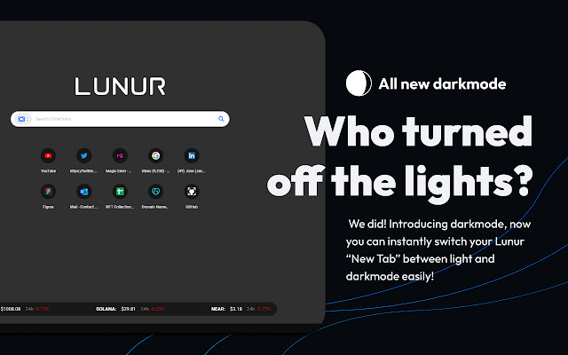 Lunur – New Tab Page for NFT Traders