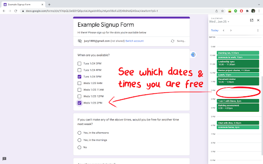 Calendar Express for Google Forms™