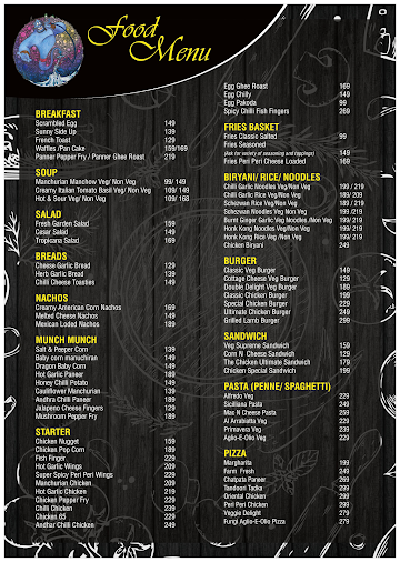 Genie The Sheesha Lounge menu 