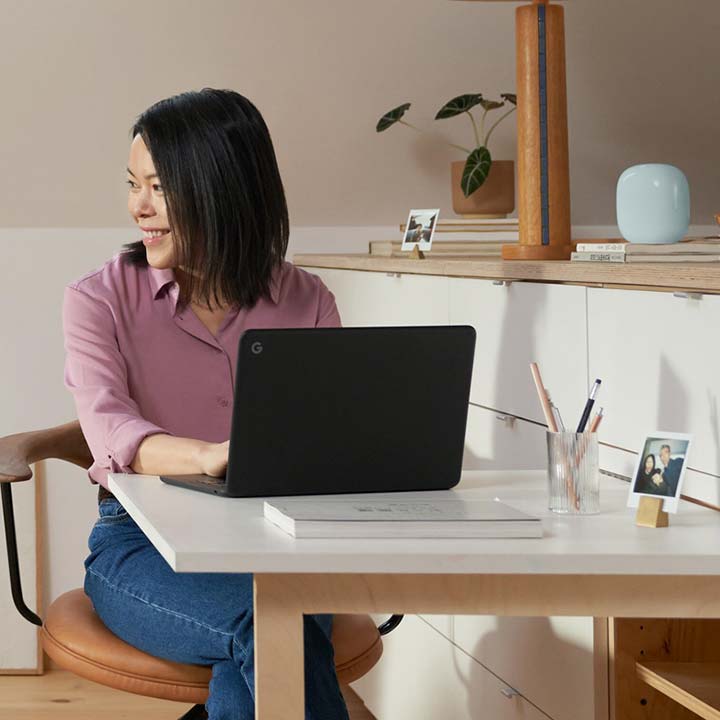 Premium Photo  Pretty teenager girl sitting in comfy chair feeling  peaceful resting after online studies at home free space