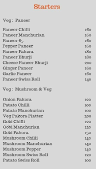 NMR Kitchen menu 1