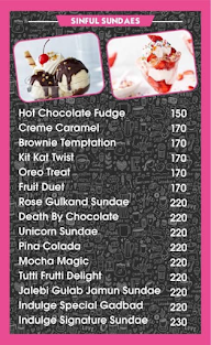 Cafe Indulge menu 1