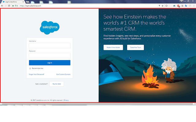 Salesforce Production Warning chrome extension