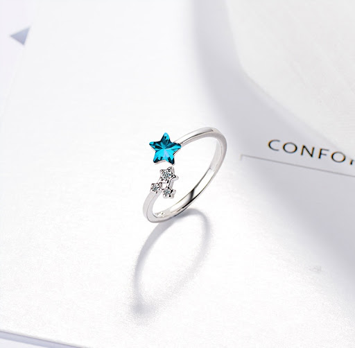Title 10, XINGX Heart Decoration Rhinestone Index Finger ...