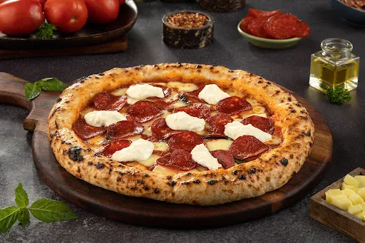 Naples - Pepperoni Pizza(Pork) With Burrata Cheese