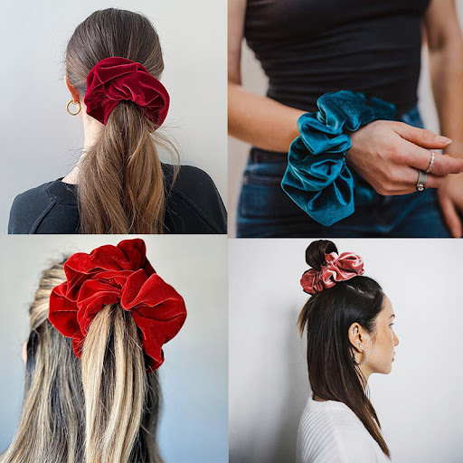 Title 20, New Swan Fleece Solid Womens Hair Rope, soft a...