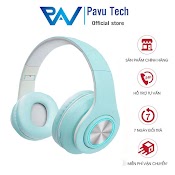 Tai Nghe Bluetooth Chụp Tai B39 Gập Gọn Không Dây Đèn Led Âm Bass Siêu Trầm Có Mic Đàm Thoại Kèm Jack 3.5Mm Pavu Tech