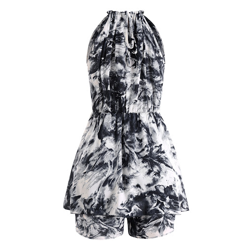 Title 3, Womens Tie Dye Sleeveless Casual Sports Jumpsuit