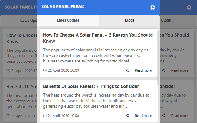 Solar Panel Freak - Latest News Update Preview image 0