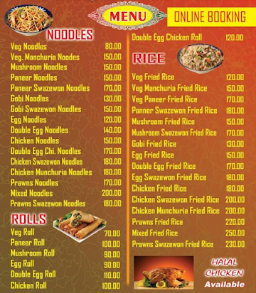 Srinivasa Fast Foods menu 
