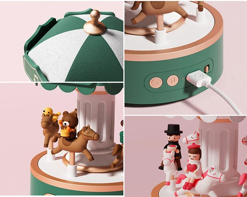 Title 10, Carousel Music Box Ambient Light Create a magic...