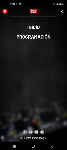 Screenshot Bésame Radio Ibagué