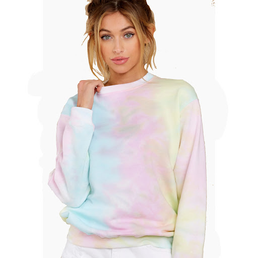 Title 4, Tie-dye round neck long-sleeved all-match sweater