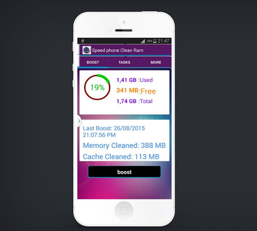 Speed phone clean ram