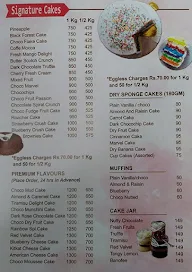 Rainbows menu 1