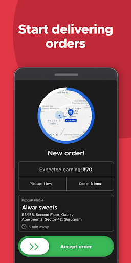 Screenshot Zomato Delivery Partner