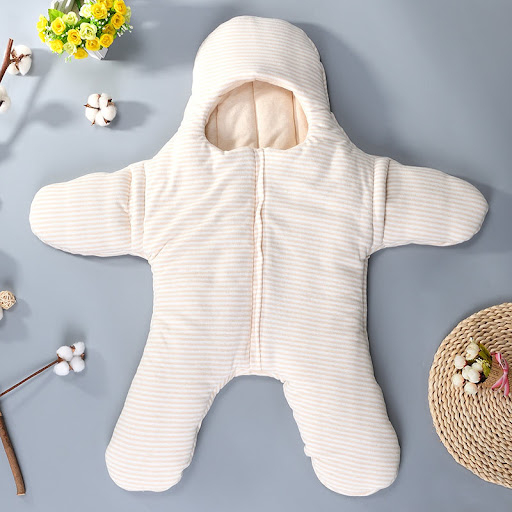 Title 2, Newborn Baby Holding Quilt Sleeping Bag, provid...