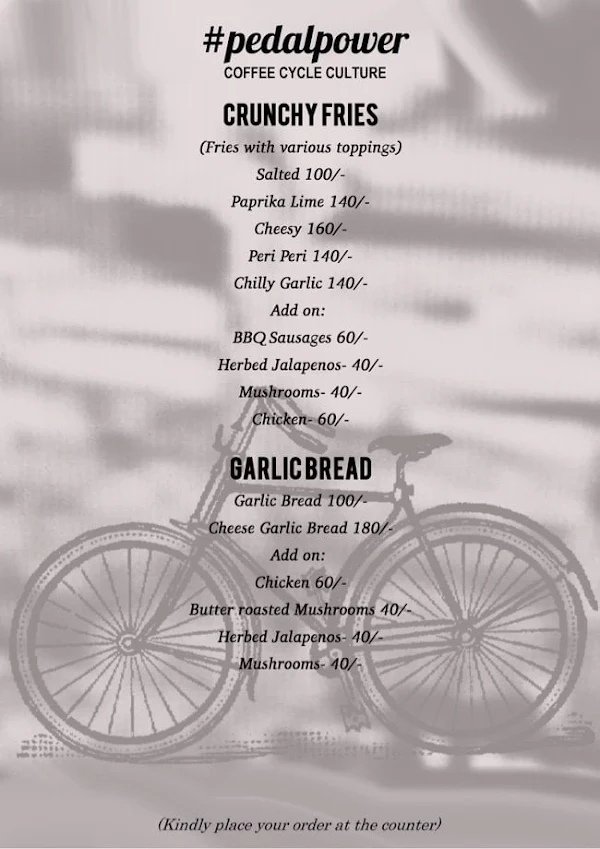 #Pedalpower menu 