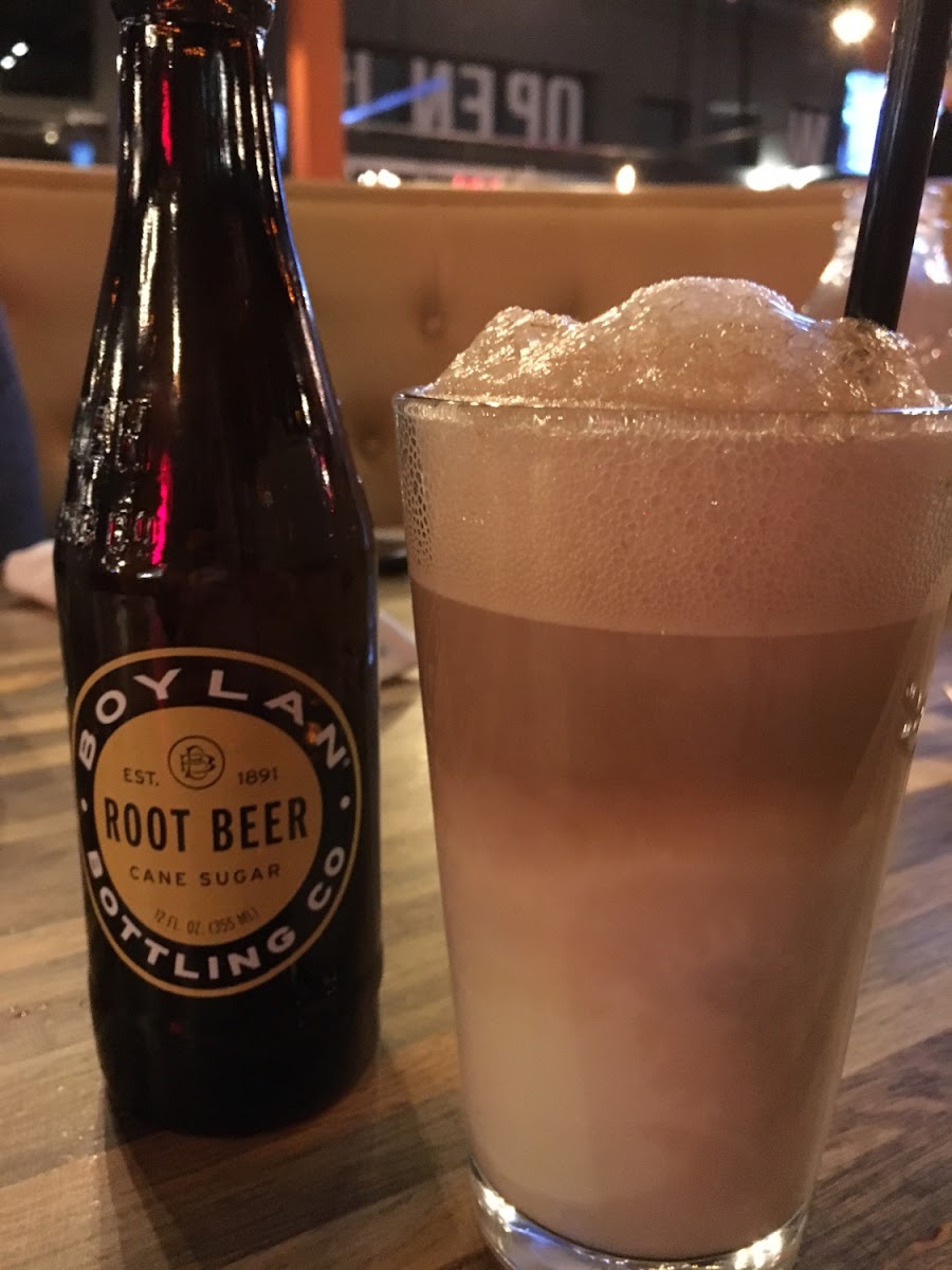 Root beer float