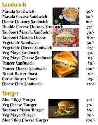 AIW Burger & Sandwich menu 1