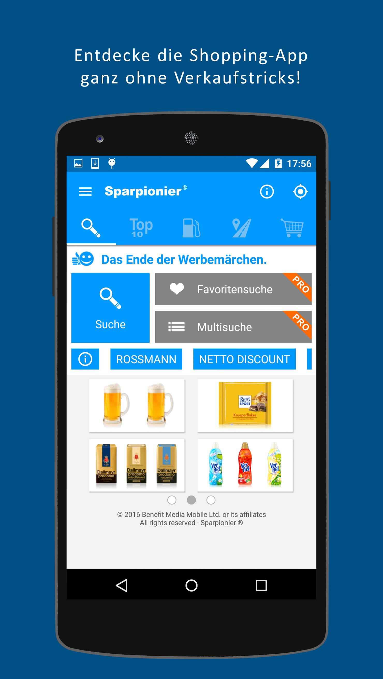 Android application SPARPIONIER > Preisvergleich! screenshort