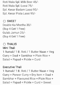 Rotiwala menu 8