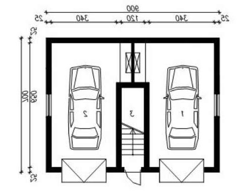 G34 - Rzut garażu