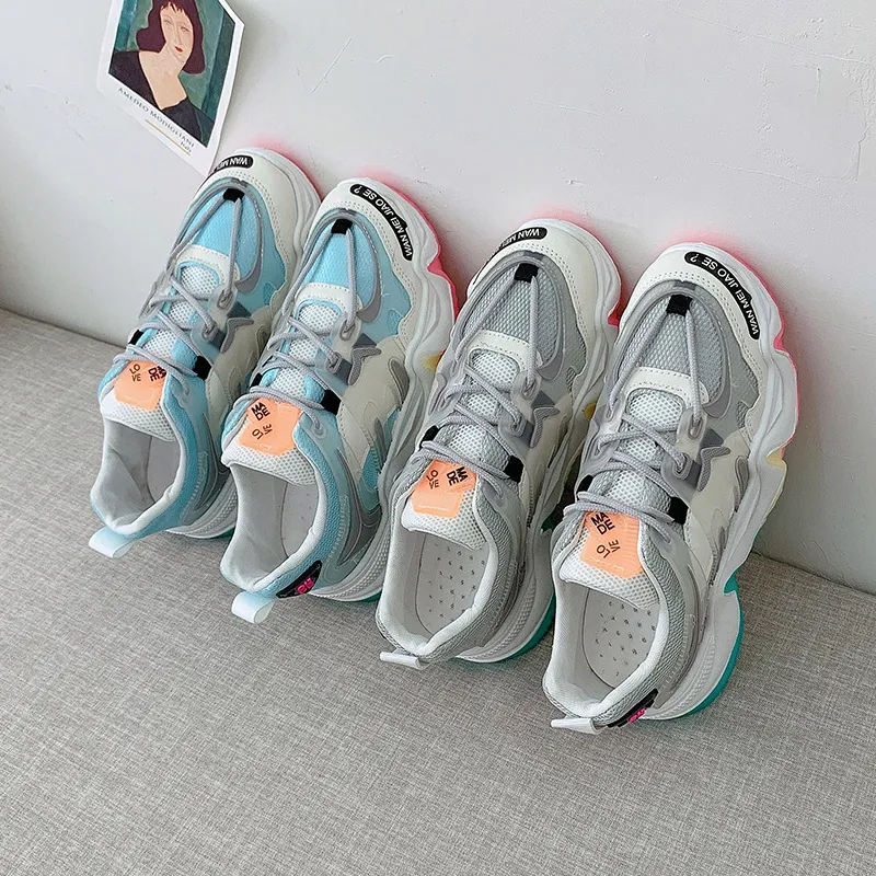 Title 6, Rainbow Platform Heighten Super Fire Sneakers. ...