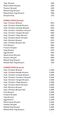 Bangalore Biryani Junction menu 2