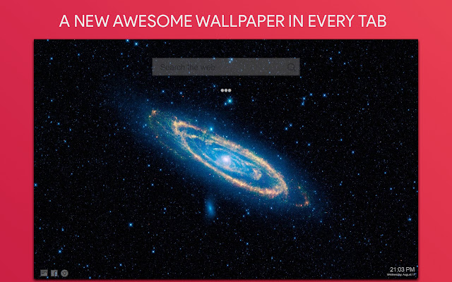 Galaxy Space Wallpaper HD Custom New Tab